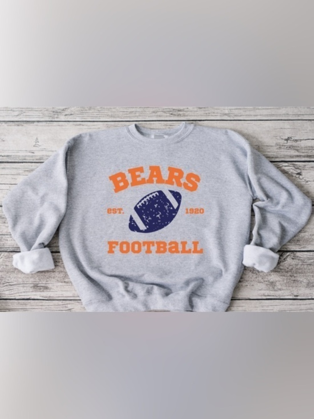Bears Retro Football Crewneck
